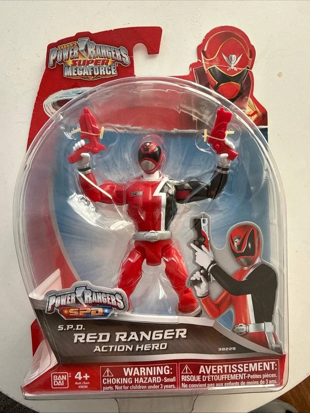 Power Ranger Red and Black Super Megaforce Red Ranger Action Figure - Picture 1 of 8
